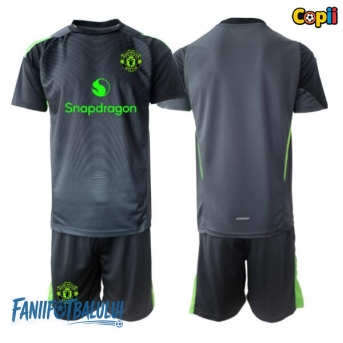 Manchester United Portarii Echipament de Fotbal Replică 2025-26 Copii Deplasare (+ Șorturi)